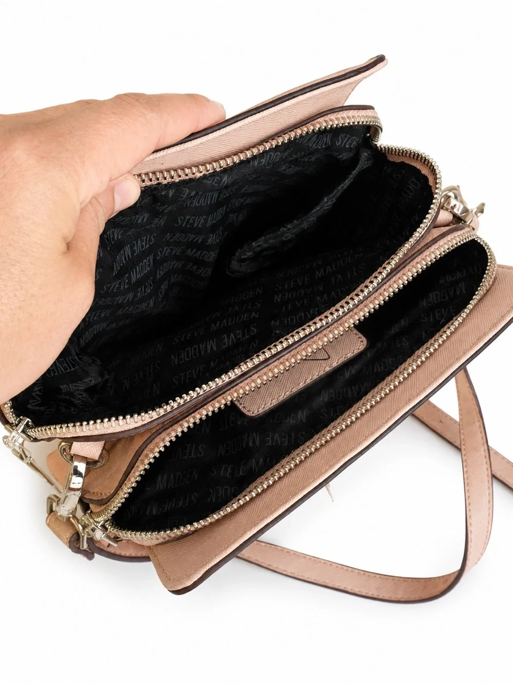 Steve Madden structured saffiano